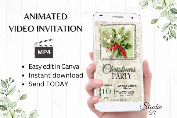Christmas Invitation: Create Animated Digital Invites Fast
