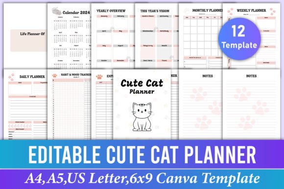 Cute Cat Planner Canva Templates: A Designer's Take