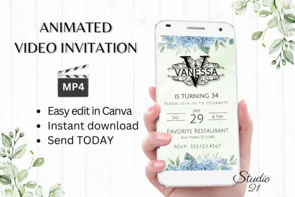 Elevate Your V-Day: The Monogram Letter V Invitation