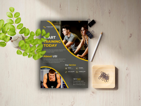 Professional Fitness Gym Flyer Design Template for Promotions