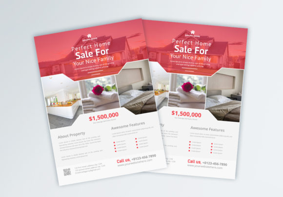 Red Real Estate Business Flyer: A Clean Template for Modern Agents