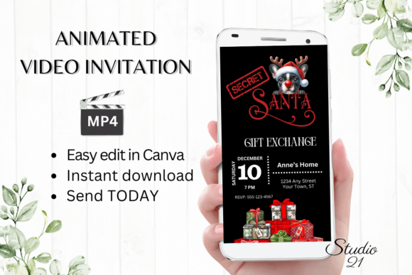 Secret Santa Invitation: Effortless Holiday Magic in Minutes