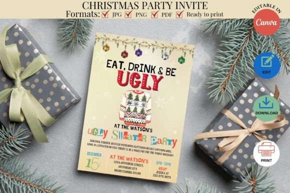 Ugly Sweater Christmas Party Invite: Your Guide to a Hilarious Holiday Bash